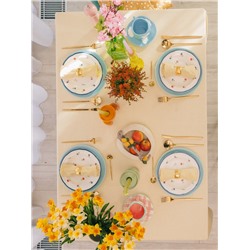 Тарелка Доляна «Романс», d=26.6 см, костяной фарфор, белая