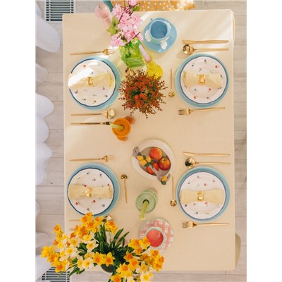 Тарелка Доляна «Романс», d=26.6 см, костяной фарфор, белая