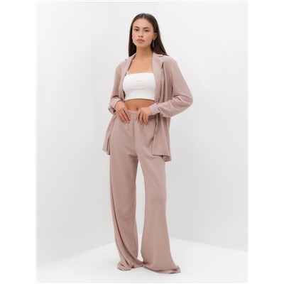 Костюм женский (рубашка, брюки, топ) KAFTAN Base, размер 48, пудровый