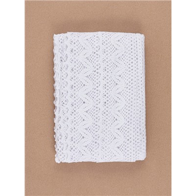 Кружево вязаное, 65 мм × 10±1 м, белое