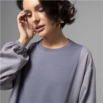 Свитшот дизайнерский, В котором удобно жить (серый)