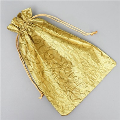 Мешочек подарочный парча «С Новым годом», 20×30 см ± 1.5 см