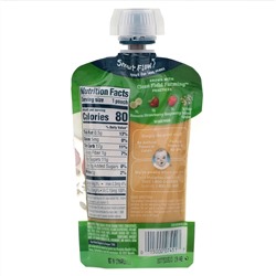 Gerber, Smart Flow, Organic, банан, клубника и малина, смешанные злаки, от 12 месяцев, 99 г (3,5 унции)
