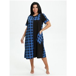 Халат Валерия (Синяя клетка)