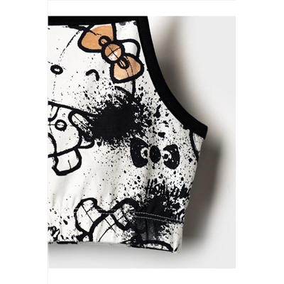 Комплект трикотажный для девочек: топ, шорты PLAYTODAY, 1240138