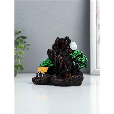 Подставка для благовоний TAKE IT EASY «Деревенька в горах», набор благовоний конусы, стелющийся дым, 10×12.5 см