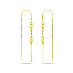 Серьги из серебра без вставки, ТДБ-8712лп