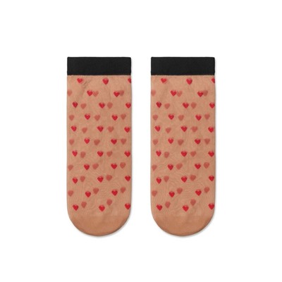 Полиамидные CONTE FANTASY Носки с рисунком «сердечки»