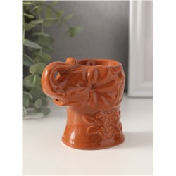 Аромалампа для эфирных масел «Слоник в цветах», керамика, 8.5×5.8×7.4 см, МИКС