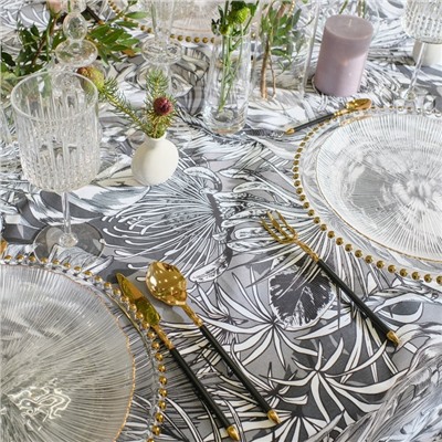 Скатерть «Этель» Palm leaves, 149×110 см, 100% хлопок, саржа 190 г/м²