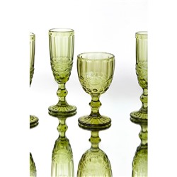 Бокал для вина Magistro «Ла-Манш», 250 мл, 8×15.5 см, стекло, зелёный