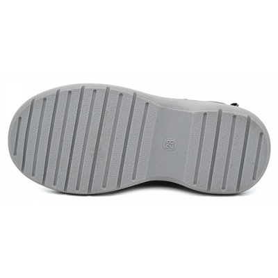 B-10020-H черн/сер Ботинки деми для девочек (28-35)/8