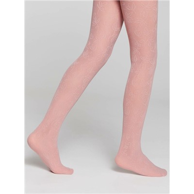 Колготки детские CONTE KETTY Эластичные колготки с ажурным цветочным рисунком