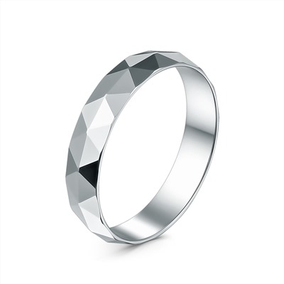 Кольцо из серебра родированное 20-01-1036