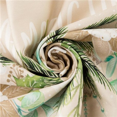 Скатерть новогодняя «Этель» Beautiful Christmas, 149×220 см с ГМВО, хлопок 100%, 190 г/м²