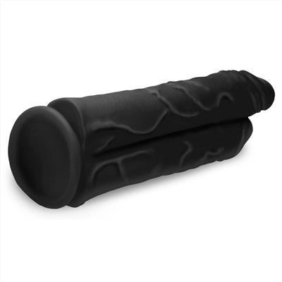 Черный сдвоенный фаллоимитатор Double Stuffer 10’’ Double Pecker Dildo - 27 см.