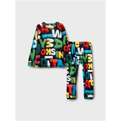 Термокомплект трикот. для мальчиков: фуфайка (футболка) с длин. рук, брюки