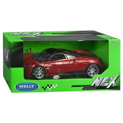 Машинка 1:24 Pagani Huayra, красный