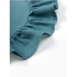 Набор салфеток «Этель», 36×36 см - 2 шт., бирюзовый, лён 48%, хлопок 52%, 206 г/м²