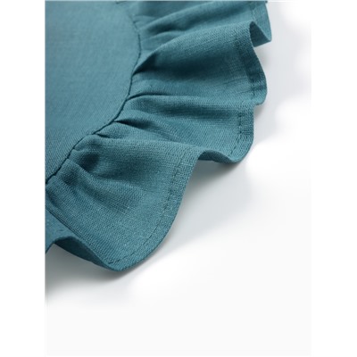 Набор салфеток «Этель», 36×36 см - 2 шт., бирюзовый, лён 48%, хлопок 52%, 206 г/м²