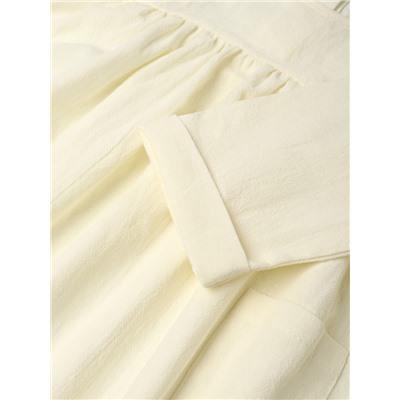 Платье для девочки MINAKU: Eco style, рост 86-92 см, молочное