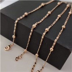 Цепочка на шею ювелирная бижутерия коллекция "Дубай", покрытие позолота, арт.314.937