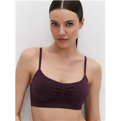 Omsa Топ OmD 1111S Cotton Майка "Toп" женская (кроп-топ на тонких бретелях с вкладышами), CO