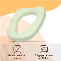 Сиденье анатомической формы для уличного туалета, 41×35 см, пенополиуретан, зелёное