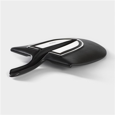 Блюдо для подачи Magistro «Carbon. Лопатка», 35.5×20.2 см, фарфор, чёрное