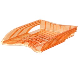 Лоток пластиковый для бумаг S-Wing, Neon, оранжевый