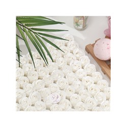 Розы мыльные белые, набор 81 шт.