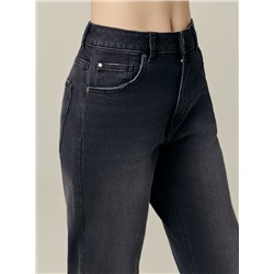 Mom Fit CONTE CON-702 Черные джинсы mom с застежкой на две пуговицы