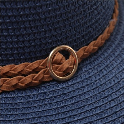 Шляпа женская MINAKU, синяя, размер 58