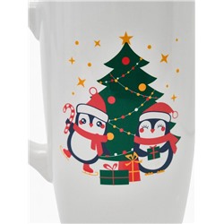 Кружка чайная новогодняя «Пингвины», 530 мл