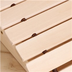 Подголовник анатомический для бани и сауны, 32×28×9.5 см, деревянный, «Добропаровъ»