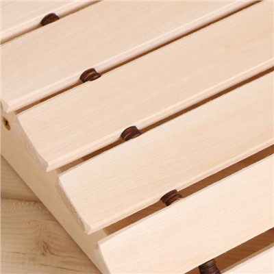 Подголовник анатомический для бани и сауны, 32×28×9.5 см, деревянный, «Добропаровъ»