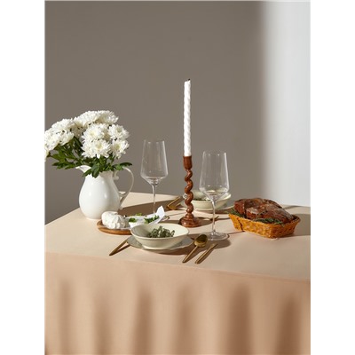 Скатерть «Этель» Gentle, бежевая, 150×110 см