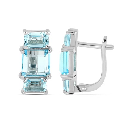 Серьги из серебра топаз, Вилар