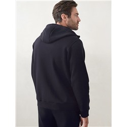 Худи на молнии из премиального футера трехнитки с начесом