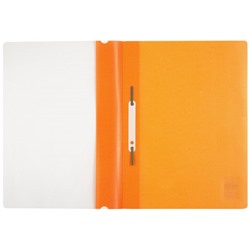 Скоросшиватель А4 пластиковый  оранжевый 0,18мм 4018 inФОРМАТ