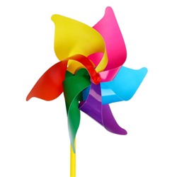 Ветерок - штекер «Вертушка Ромашка», садовая, 40 см, набор 5 шт., МИКС