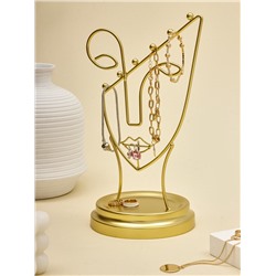 Подставка для украшений «Пол-лица», металл под золото, h=26, d=13