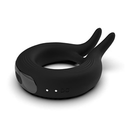 Черное эрекционное кольцо Marry Me Rechargeable Vibrating Cockring
