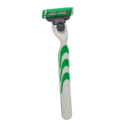 Станок Gillette Mach=3 + 8 сменные кассеты зеленый