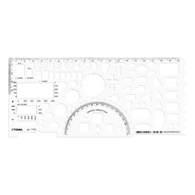Линейка офицерская  20 см ТТ03 гибкая, печатная шкала Стамм