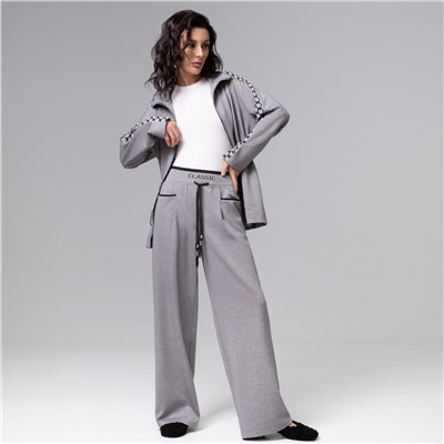 Брюки с карманами спереди, Красота в движении (серые)