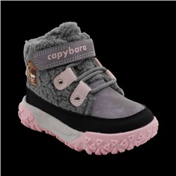 Ботинки на меху T5022-1CL серые