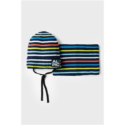 Комплект трикотажный для мальчиков: шапка, снуд PLAYTODAY, 1226937