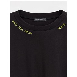 Футболки CONTE LD 1738 Свободная футболка из хлопка с вышивкой