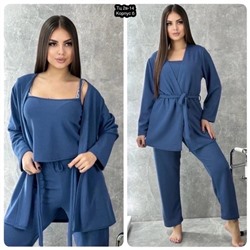 комплект майка , брюки и халат